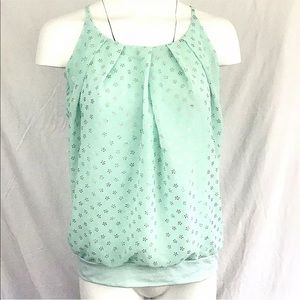 Maurices Womens Sleeveless Top Blouse Mint Green